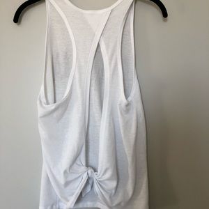 Open back white VS Sport tee